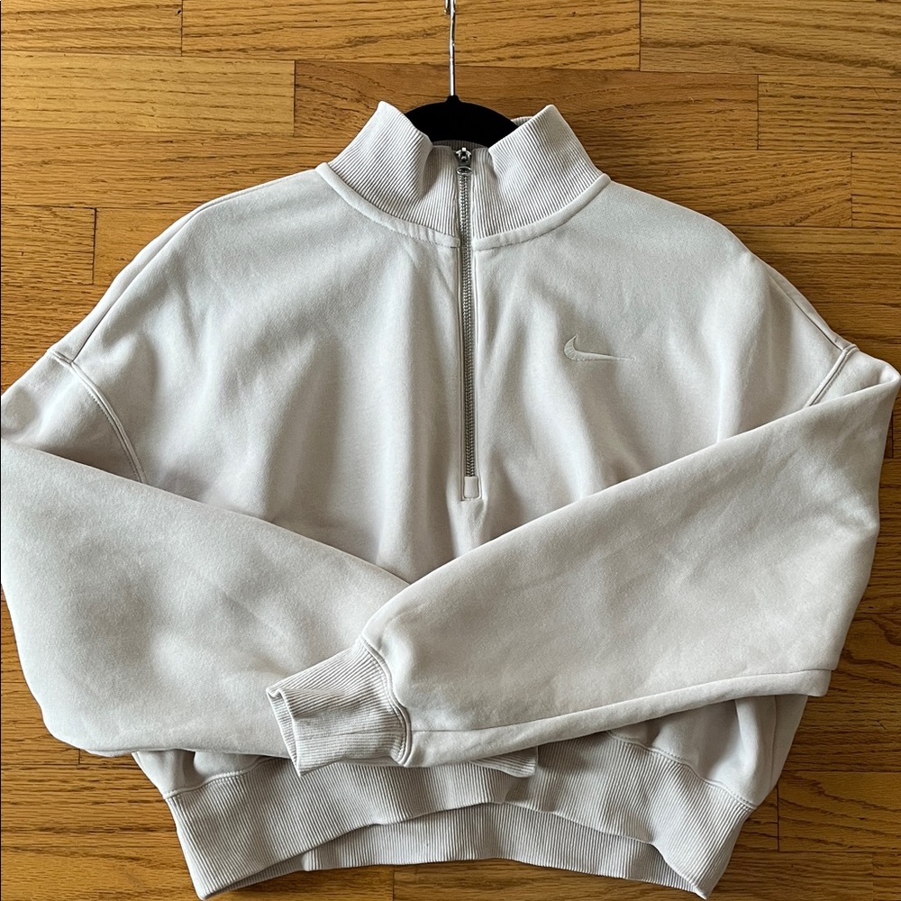 Nike Sportswear Phoenix Fleece Women’s 1/4-Zip Cropped Sweatshirt-Size M
